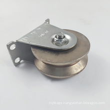 Galvanized steel sliding gate roller caster wheel for sliding door